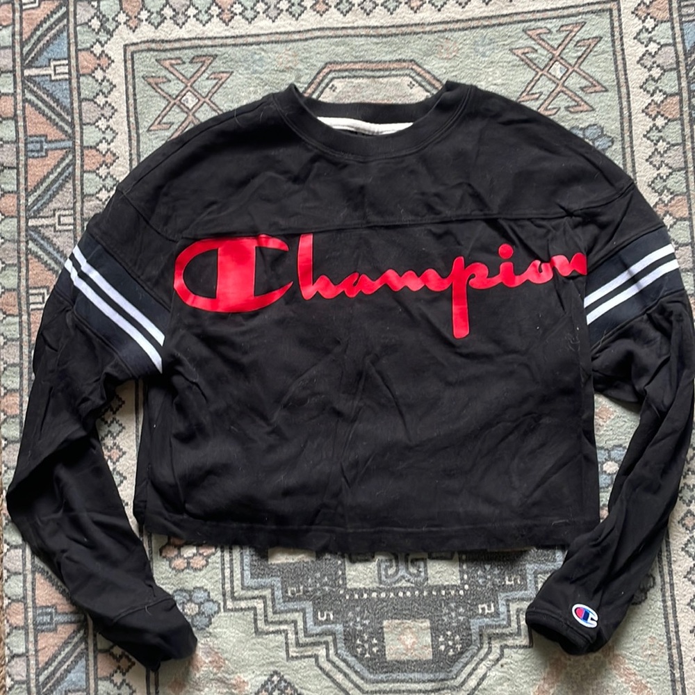 champion crop long sleeve